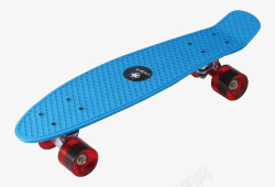 蓝色的滑板车素材