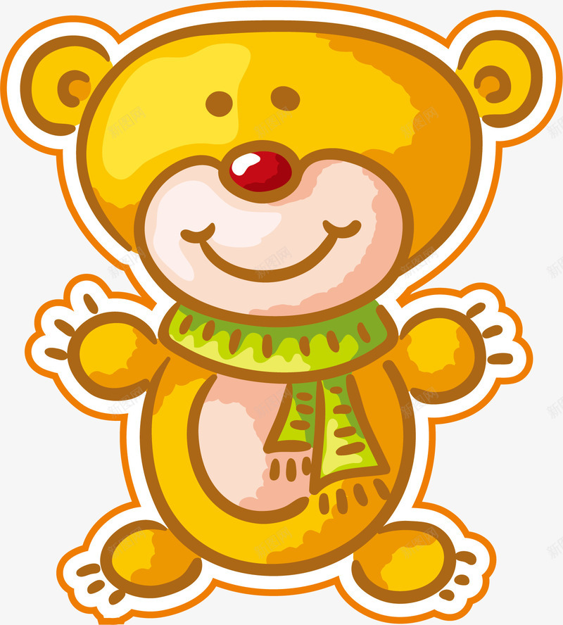小熊动物玩具卡通png免抠素材_新图网 https://ixintu.com 动物素材 卡通玩具 小熊 玩具 玩具卡通 玩具矢量