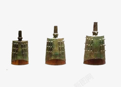 战国古董铜编钟素材