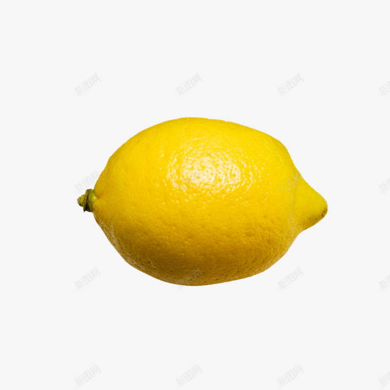 一个柠檬png免抠素材_新图网 https://ixintu.com 柠檬 水果 瓜果 食品 黄色
