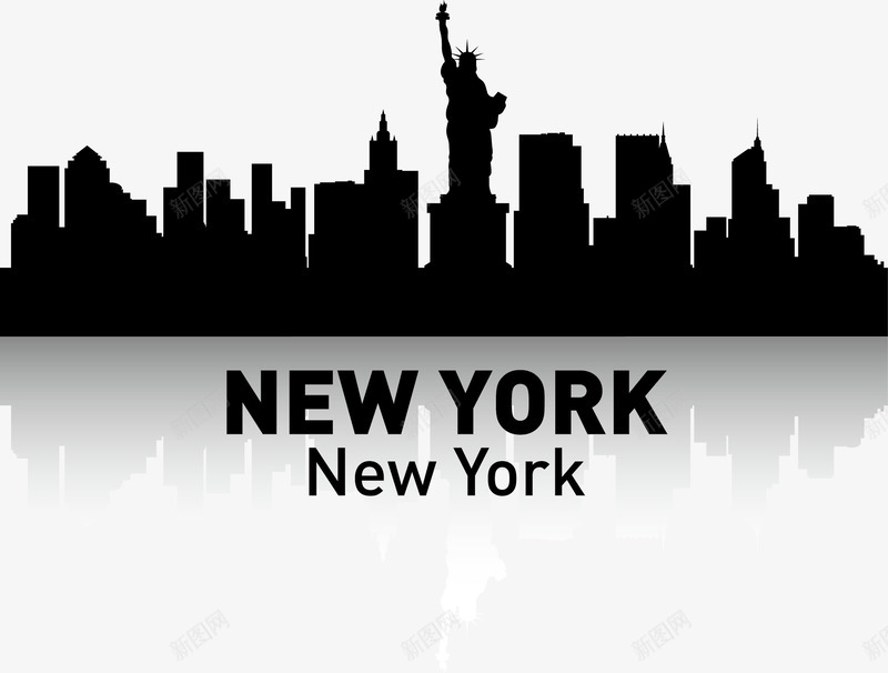 NEWYORKpng免抠素材_新图网 https://ixintu.com 剪影 城市 城市剪影 城市建设 大厦 房地产 插图 楼宇 都市 高楼