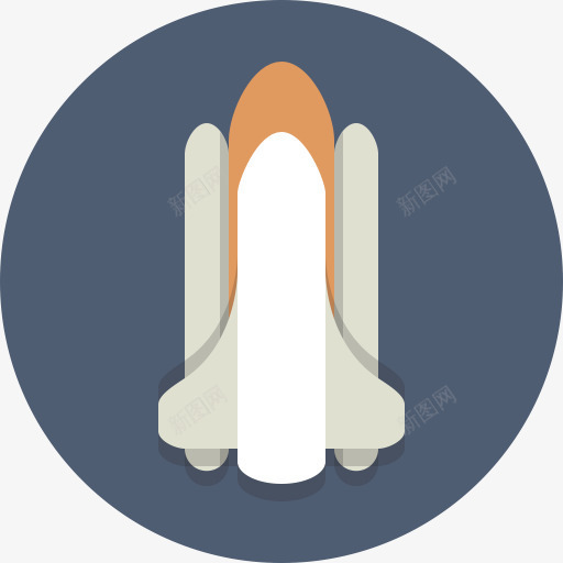 火箭宇宙飞船航天飞机圆形图标png_新图网 https://ixintu.com Rocket spaceship spaceshuttle 宇宙飞船 火箭 航天飞机