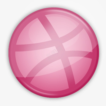 球篮子Dribbble社交网络图标图标