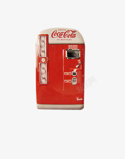 蓝色可乐自动贩卖机古老饮料柜高清图片
