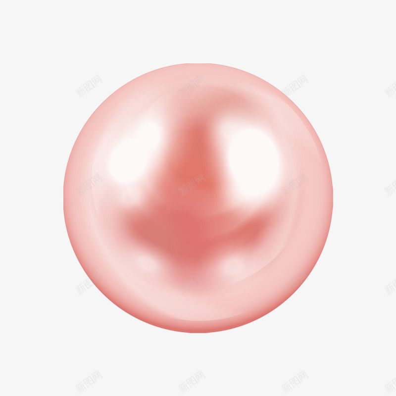 粉色珍珠png免抠素材_新图网 https://ixintu.com 圆球 珍珠 球体 粉红珍珠 粉色