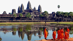 柬埔寨旅游吴哥窟风景区高清图片