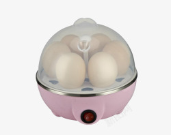 蒸芙蓉蛋蒸着蛋的紫色蒸蛋器高清图片