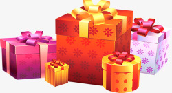 紫色包装盒紫色红色立体礼品包装盒高清图片
