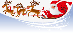 圣诞节雪橇车免费下载圣诞雪景背景元素矢量图高清图片