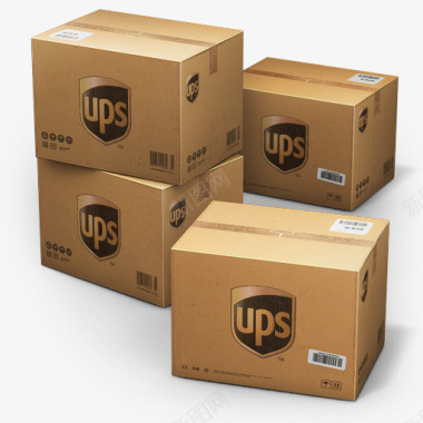 UPS航运盒子图标图标