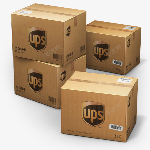 UPS航运盒子图标png_新图网 https://ixintu.com box shipping ups 盒子 联合包裹 航运