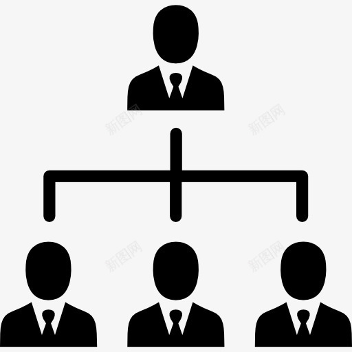 层次结构图标png_新图网 https://ixintu.com 业务 人 团队结构 层次结构 组 网络 老板