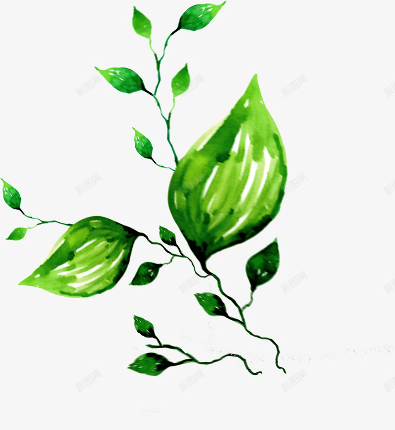 绿色创意植物花草png免抠素材_新图网 https://ixintu.com 创意 植物 绿色 花草