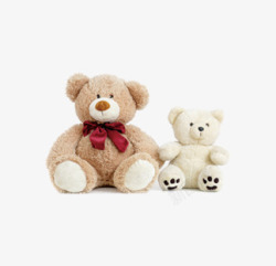暖萌的布偶娃娃两只小熊高清图片