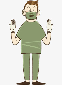 戴口罩的男人与病菌戴口罩的男人高清图片