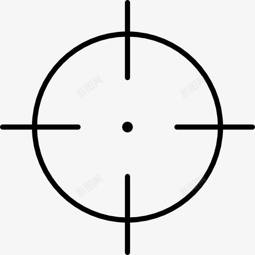 狙击手图标png_新图网 https://ixintu.com 射击 枪 武器 武器库 目标 瞄准
