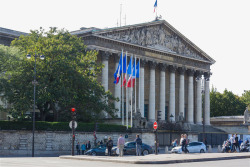 旗子免扣实物图巴黎国民议会波旁宫高清图片