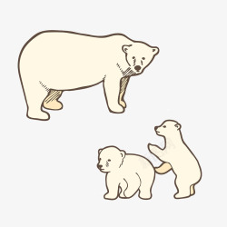 北极熊图案素材