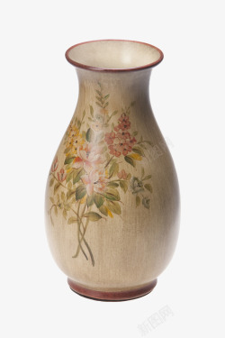 花纹花瓶一个陶瓷花瓶高清图片