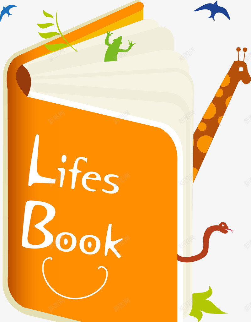 很多动植物的生命之书矢量图图标ai_新图网 https://ixintu.com LOGO LOGO书 logo书 书 书本 动物 手绘书本 生命之书 矢量图