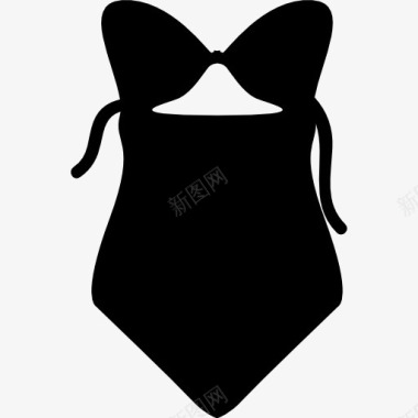 Bikini一件泳衣图标图标