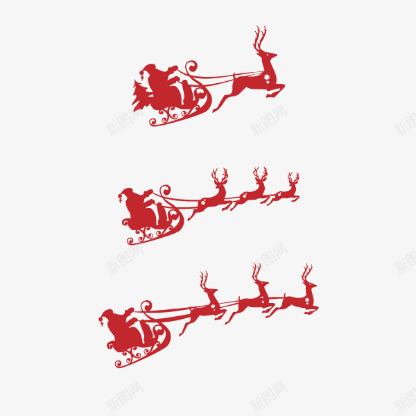 圣诞老人驾驶圣诞鹿psd免抠素材_新图网 https://ixintu.com 剪纸免扣素材 圣诞爷爷驾驶鹿 圣诞老人 圣诞节 雪橇 飞奔素材 鹿