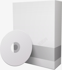 空白CD包装盒矢量图高清图片