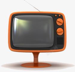 老式台式电视机素材
