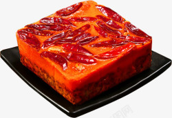 红辣椒图片盘子上红色的火锅底料高清图片