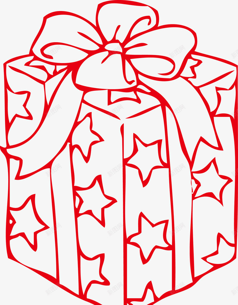 可爱星星包装礼盒礼物png免抠素材_新图网 https://ixintu.com 可爱包装 可爱星星 新年礼物 星星矢量 礼物 礼盒 礼盒包装