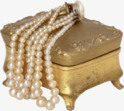 金色匣子古典珠宝首饰盒高清图片