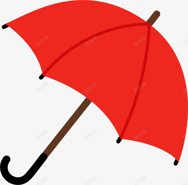 红色雨伞png免抠素材_新图网 https://ixintu.com 撑开的伞 红色 红色雨伞 雨伞