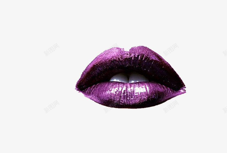 紫色嘴唇png免抠素材_新图网 https://ixintu.com 口红 嘴唇 性感 紫色嘴唇
