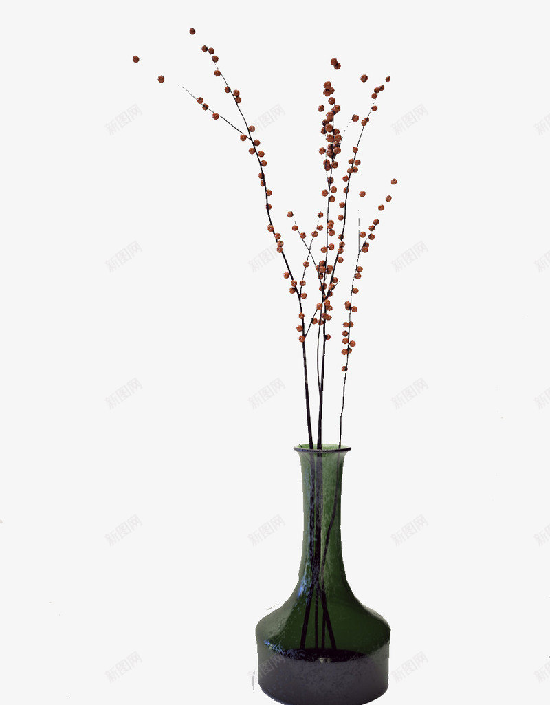 绿色透明日式花瓶png免抠素材_新图网 https://ixintu.com 日式花瓶 粉色花枝 绿色 绿色花瓶 绿色透明日式花瓶 花枝 花瓶