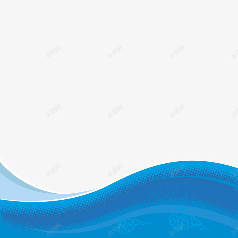 翻滚的蓝色海浪矢量图eps免抠素材_新图网 https://ixintu.com 海浪 海边 自然 蓝色 矢量图