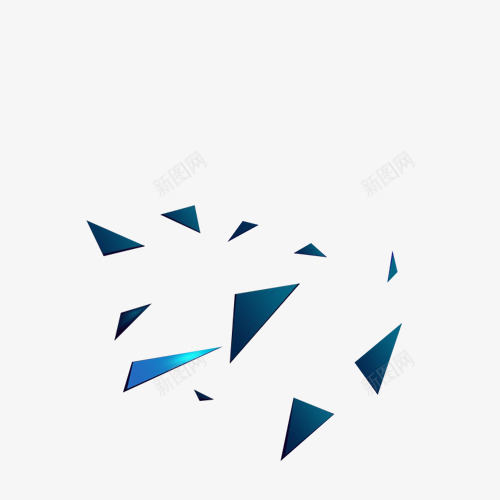 碎片png免抠素材_新图网 https://ixintu.com 几何图 效果元素 漂浮 碎片