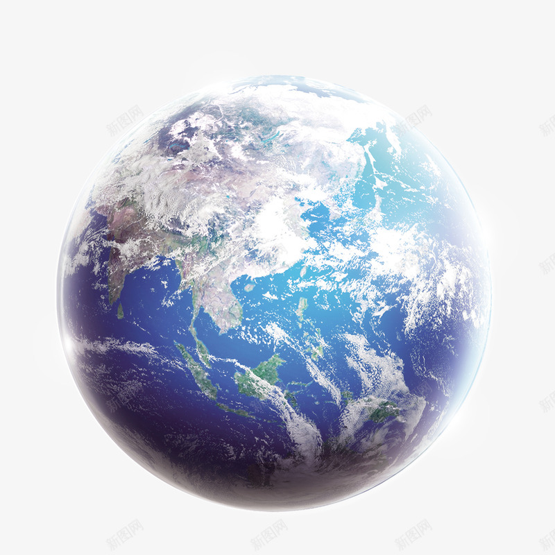地球png免抠素材_新图网 https://ixintu.com 写实 地球 星球 蓝色