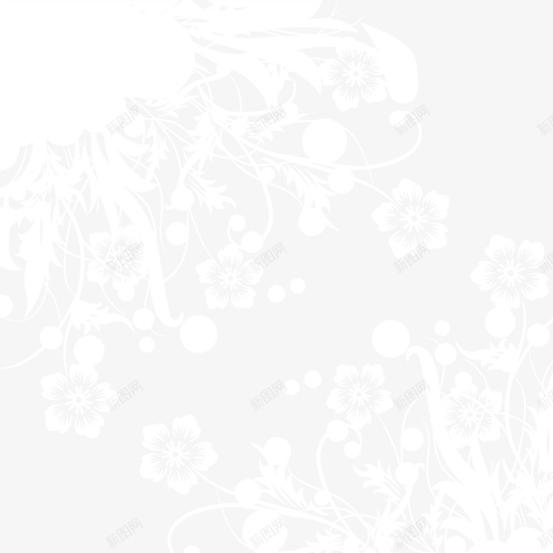 白色透明花边纹理png免抠素材_新图网 https://ixintu.com 植物纹理 白色花边 边框纹理 邀请函装饰