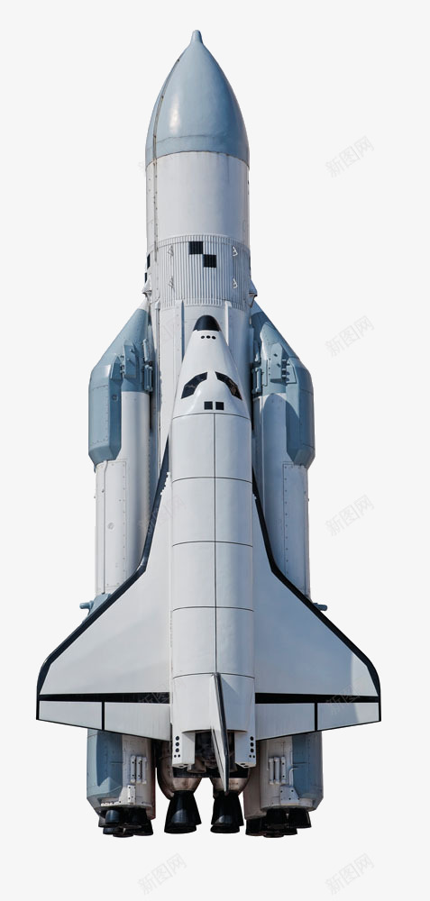 白色火箭飞行器png免抠素材_新图网 https://ixintu.com 发射 白色火箭 航天 飞行器