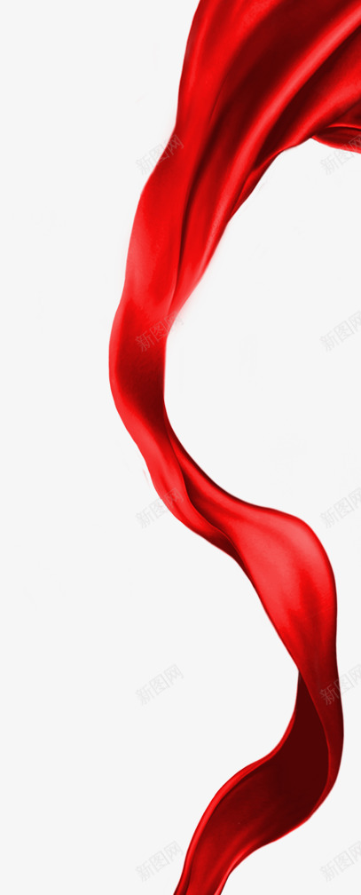 创意合成效果红色质感彩带png免抠素材_新图网 https://ixintu.com 创意 合成 彩带 效果 红色 质感