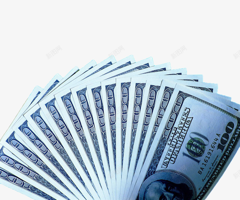 一叠展开的纸币png免抠素材_新图网 https://ixintu.com 商业 外币 纸币 金融 金钱