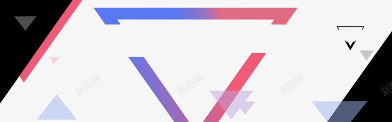 banner装饰psd免抠素材_新图网 https://ixintu.com banner装饰 几何 扁平化 文案背景 漂浮几何