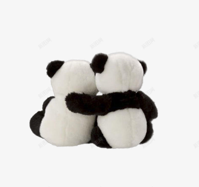 两只熊猫png免抠素材_新图网 https://ixintu.com 产品实物 小熊猫 毛绒熊猫 熊猫