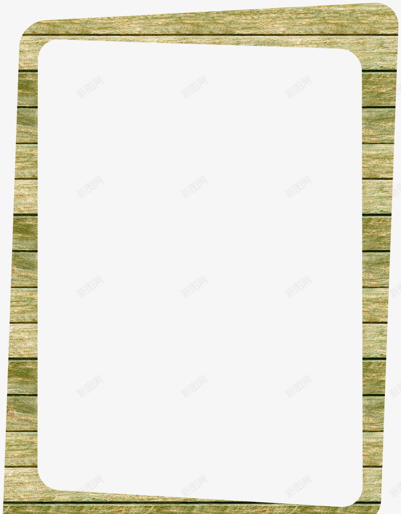 绿色木板方框png免抠素材_新图网 https://ixintu.com 方框 木板 木框 绿色方框