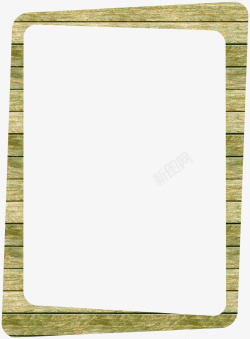 绿色木板方框素材