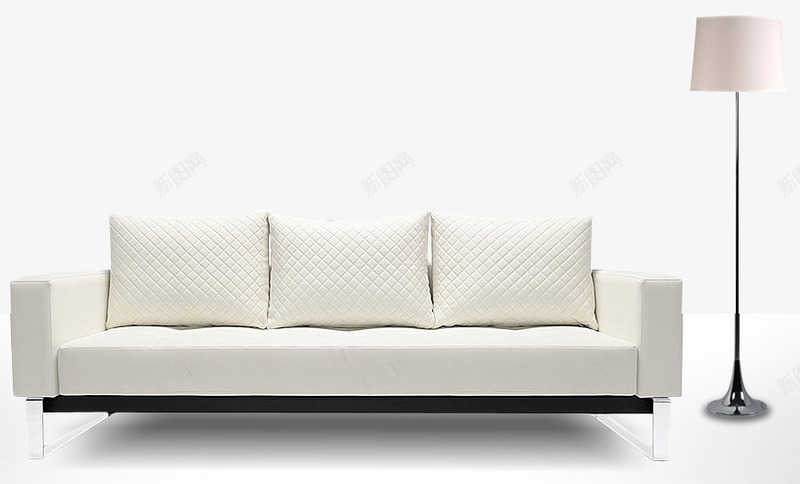 创意合成效果白色的沙发灯具png免抠素材_新图网 https://ixintu.com 创意 合成 效果 沙发 灯具 白色