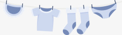 宝宝袜子衣物晾婴儿衣服高清图片