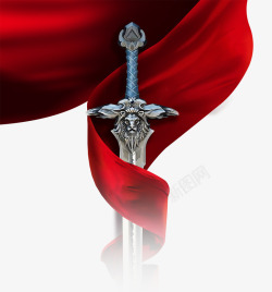 红绸带抱着剑红绸带抱着剑背景高清图片