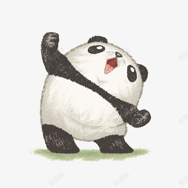 弯腰的小熊猫png免抠素材_新图网 https://ixintu.com 儿童插画 卡通 卡通人物 卡通动物 卡通素材 可爱 小熊猫 故事插画 梦幻 森林系 熊猫人 熊猫眼 童话