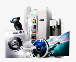 实物品冰箱空调洗衣机家电高清图片